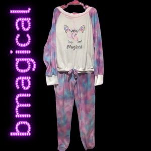 bmagical 2-Piece Unicorn Tie-Dye Pajamas Flame‎ Resistant, Size 10 (runs big)